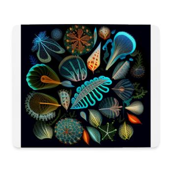 Korallenmärchen in der Dunkelheit - Mousepad (Querformat) - Weiß - Vorne