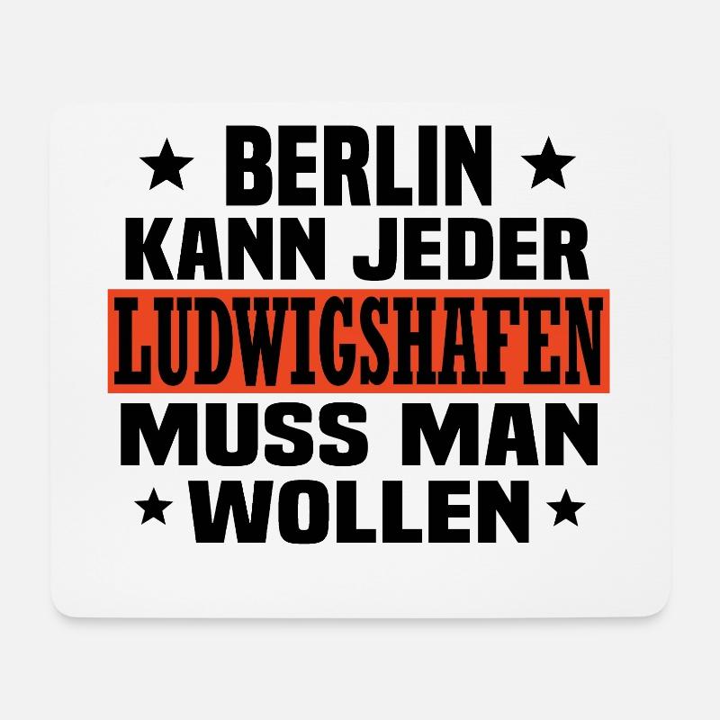 ludwigshafen - Mousepad (Querformat) - Weiß