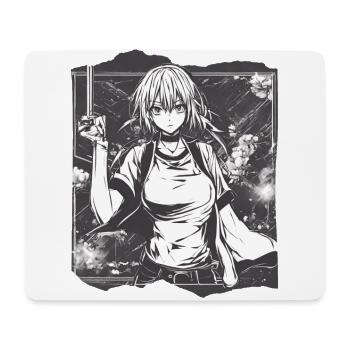 Enchanting Sakura - Personnage féminin d’anime numérique - Tapis de souris (format paysage) - blanc - Devant