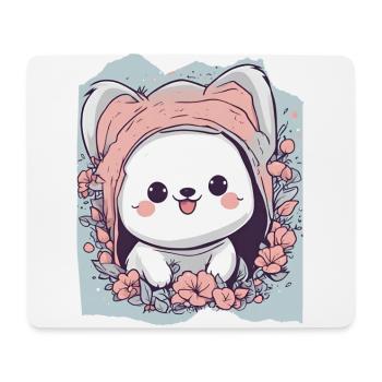 Whimsical Wonderland Companion Cute Animal Pet - Mouse Pad (horizontal) - white - Front
