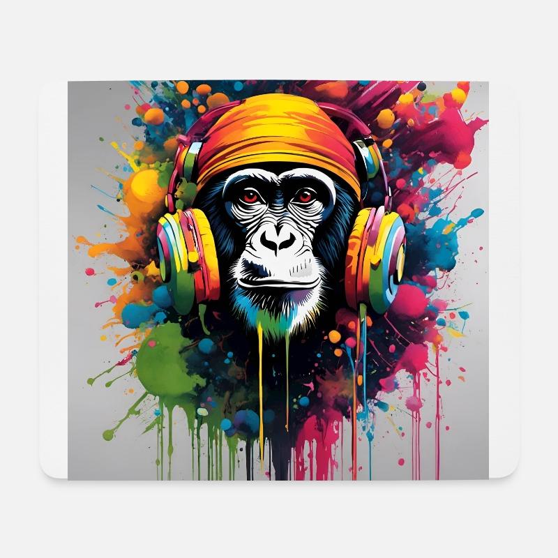 Ein wunderschönes Porträt mit Musik - Mousepad (Querformat) - Weiß