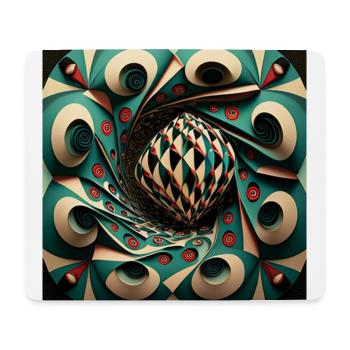 Geometrische Harmonie - Mousepad (Querformat) - Weiß - Vorne