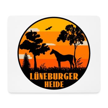 Lüneburger Heide - Mousepad (Querformat) - Weiß - Vorne
