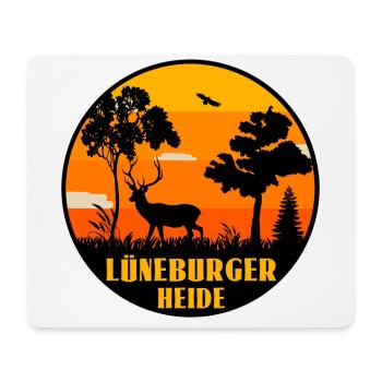 Lüneburger Heide - Mousepad (Querformat) - Weiß - Vorne
