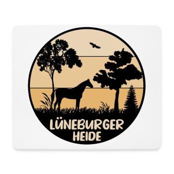 Lüneburger Heide - Mousepad (Querformat) - Weiß - Vorne