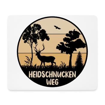 Heidschnuckenweg - Mousepad (Querformat) - Weiß - Vorne