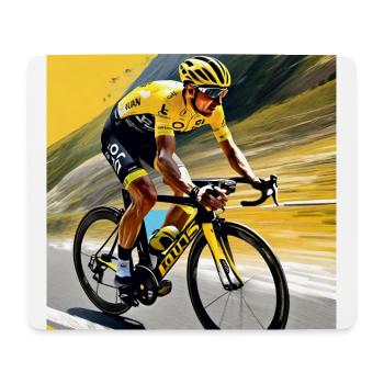 Vitesse vive : à la poursuite du jaune - Tapis de souris (format paysage) - blanc - Devant