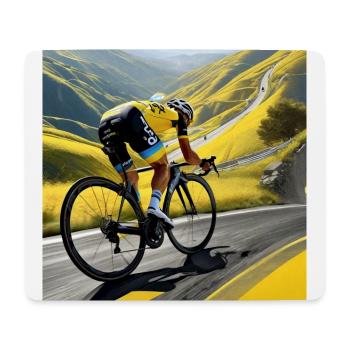 Der goldene Aufstieg: Racing Mountain Dreams - Mousepad (Querformat) - Weiß - Vorne