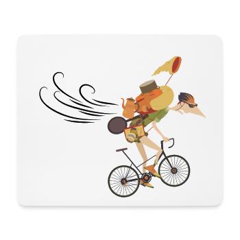 « simplifié » - Tapis de souris (format paysage) - blanc - Devant
