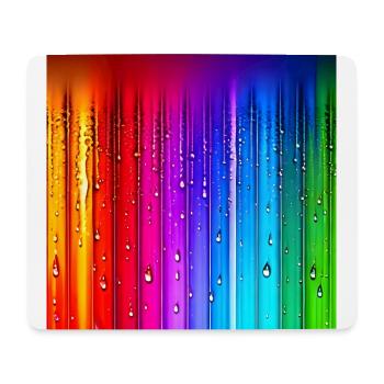 Mauspad buntes tropfendes Design-Mauspad - Mousepad (Querformat) - Weiß - Vorne