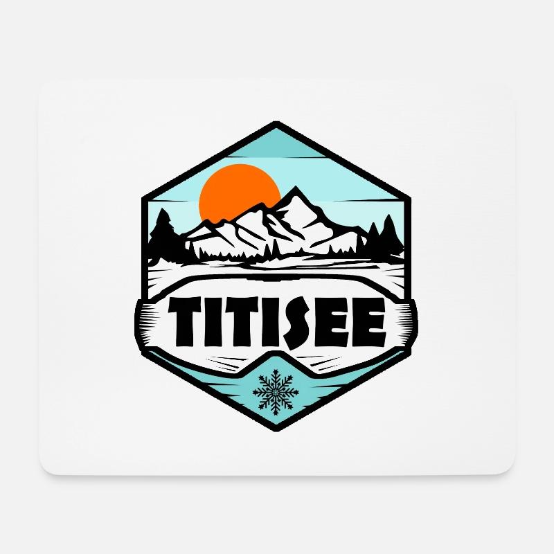 Titisee - Mousepad (Querformat) - Weiß