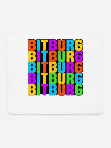 Bitburg - Mousepad (Querformat) - Weiß