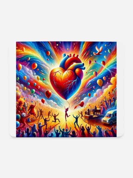 A Valentine's Celebration - Mouse Pad (horizontal) - white