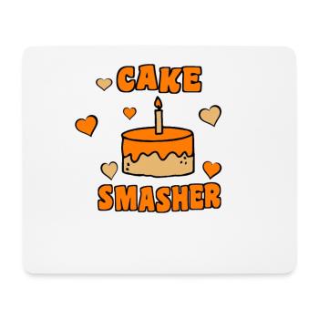Cake Smasher - Mousepad (Querformat) - Weiß - Vorne