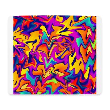 Mauspad bunter abstrakter Hintergrund Mauspad - Mousepad (Querformat) - Weiß - Vorne