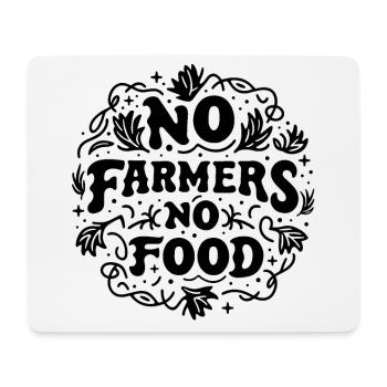 Pas d’agriculteurs pas de nourriture - Tapis de souris (format paysage) - blanc - Devant