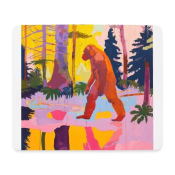 BigFoot big foot sasquatch - Mousepad (Querformat) - Weiß - Vorne