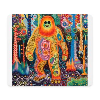 BigFoot, big foot, sasquatch - Mousepad (Querformat) - Weiß - Vorne