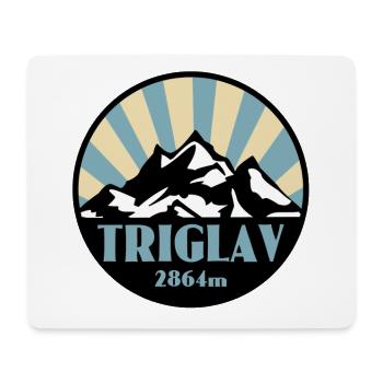 Le Triglav - Tapis de souris (format paysage) - blanc - Devant