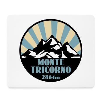 Monte Tricorno - Mousepad (Querformat) - Weiß - Vorne