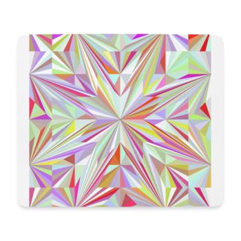 Eis Kaleidoskop Stern - Mousepad (Querformat) - Weiß - Vorne