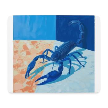 scorpion, bunt, tier, geschenk, geschenkidee - Mousepad (Querformat) - Weiß - Vorne