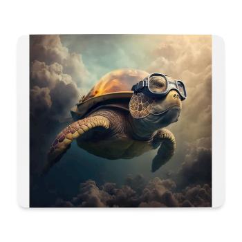 Fliegende Schildkröte - Mousepad (Querformat) - Weiß - Vorne