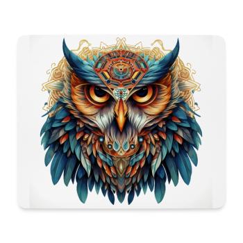 The Wise Owl - Spirit animal - Mouse Pad (horizontal) - white - Front
