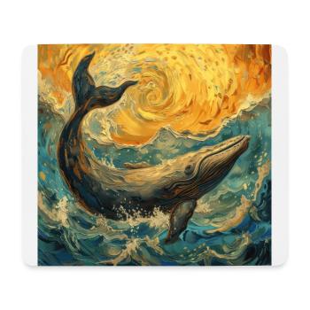 Wal Fisch Van Gogh - Mousepad (Querformat) - Weiß - Vorne