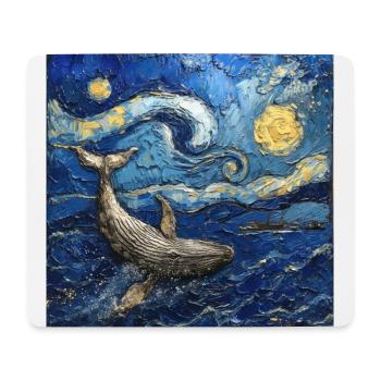 Wal Fisch Van Gogh - Mousepad (Querformat) - Weiß - Vorne