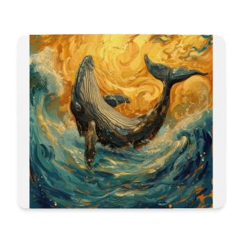 Wal Fisch Van Gogh - Mousepad (Querformat) - Weiß - Vorne