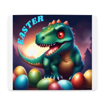 Dinosaur Red Eyes Easter - Mouse Pad (horizontal) - white - Front