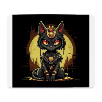 Chat du temple du pharaon - Tapis de souris (format paysage) - blanc - Devant