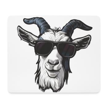 Ziege Goat Sonnenbrille - Mousepad (Querformat) - Weiß - Vorne
