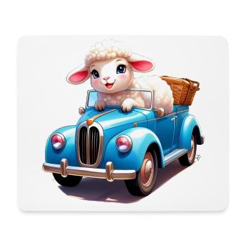 Sheep Sprint - Mouse Pad (horizontal) - white - Front