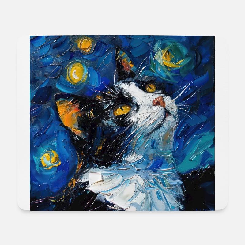 Katze, katzenmotiv - Mousepad (Querformat) - Weiß