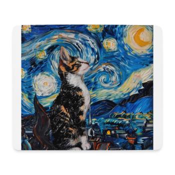 Katze, katzenmotiv - Mousepad (Querformat) - Weiß - Vorne