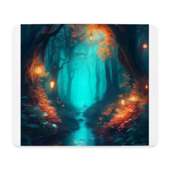 Forest Landscape Magic Fantasy - Mouse Pad (horizontal) - white - Front