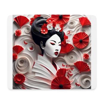 Asian Beauty #11 - Tapis de souris (format paysage) - blanc - Devant