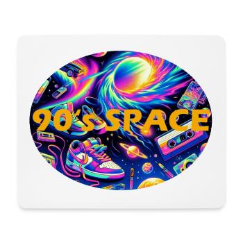Espace des années 90 - Tapis de souris (format paysage) - blanc - Devant