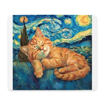Chat, motif chat, cadeau - Tapis de souris (format paysage) - blanc - Devant