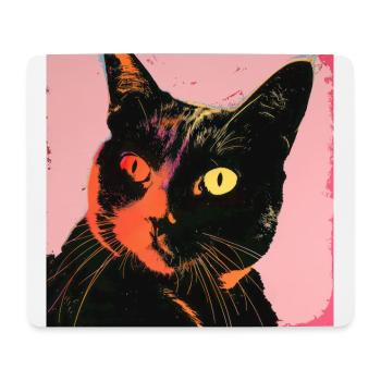 Katze, katzenmotiv, popart, geschenk, geschenkidee - Mousepad (Querformat) - Weiß - Vorne