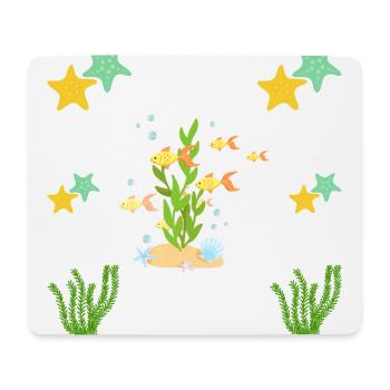 Unter dem Meer - Mousepad (Querformat) - Weiß - Vorne