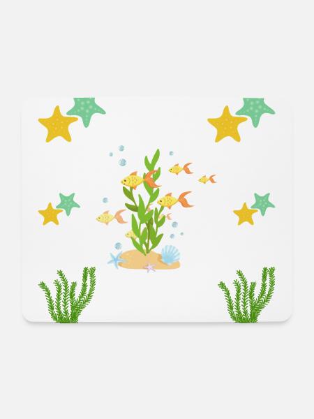 Unter dem Meer - Mousepad (Querformat) - Weiß