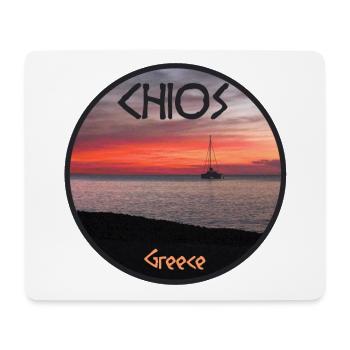 Chios Griechenland Sonnenuntergang - Mousepad (Querformat) - Weiß - Vorne