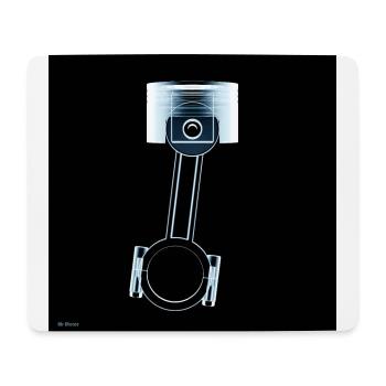 Piston radio - Tapis de souris (format paysage) - blanc - Devant