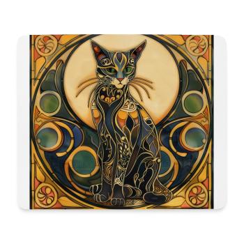 Katze, katzenmotiv, geschenk, geschenkideen katzen - Mousepad (Querformat) - Weiß - Vorne