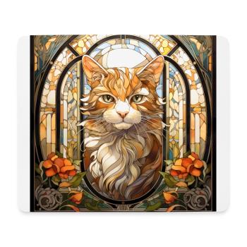 Katze, katzenmotiv, geschenk, geschenkideen katzen - Mousepad (Querformat) - Weiß - Vorne