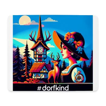 Village Enfant Forêt-Noire Charme Traditionnel - Tapis de souris (format paysage) - blanc - Devant