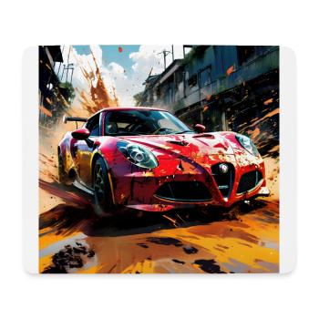Rally Raid #2 - Mouse Pad (horizontal) - white - Front